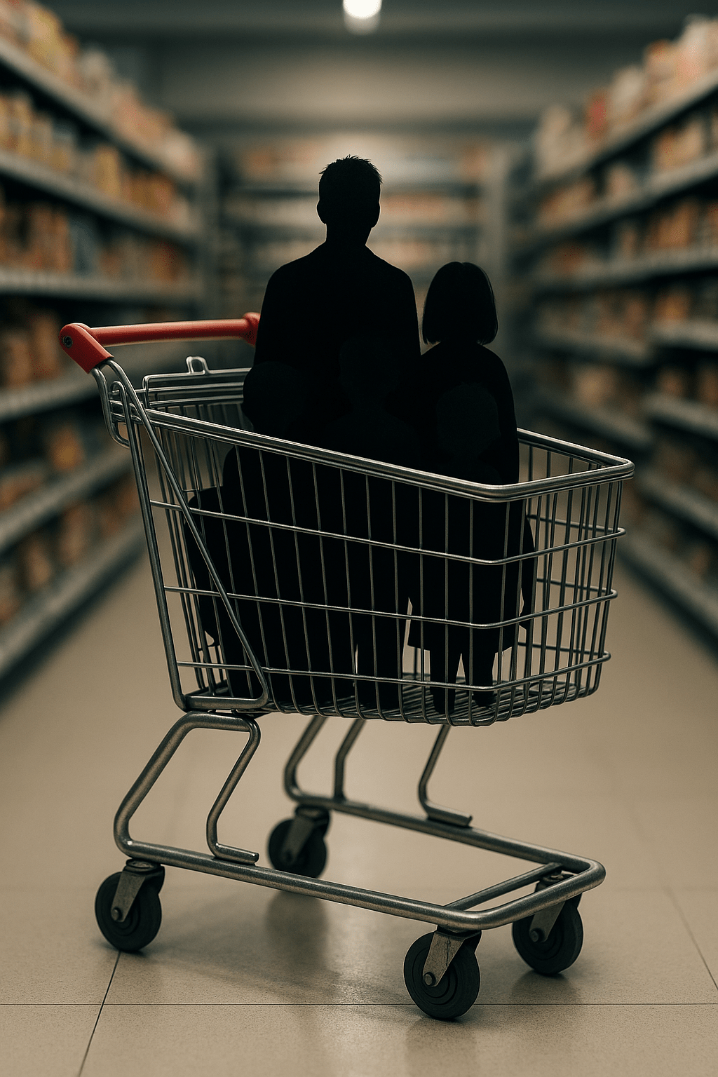 Ambiente sombrio representando abuso infantil